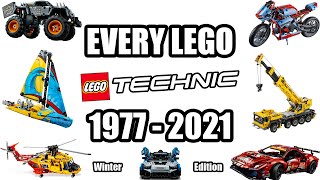 All LEGO TECHNIC SETS from 1977  2021 Winter Edition [upl. by Yngad]