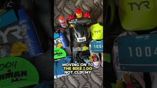 What to pack for an Ironman swim swimbikerun triathlon triathlete triathlontraining foryou [upl. by Ajan]