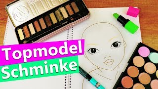 Topmodel Gesicht mit ECHTEM Makeup malen Geht das DIY Experiment [upl. by Sydney]