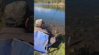 Herold is Fishing for the Big Rainbow Trout Haviland Lake Colorado fish rockymountains [upl. by Ynney]