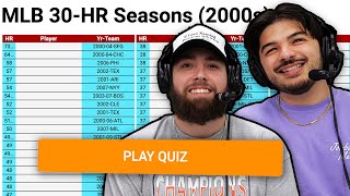 Can we name every MLB player with a 30 Homer Season in the 2000s [upl. by Solegnave574]