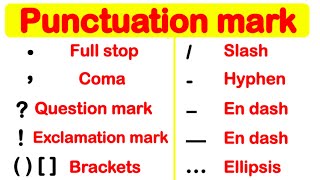 PUNCTUATION MARK GUIDE  Learn how to use punctuation correctly [upl. by Salas953]