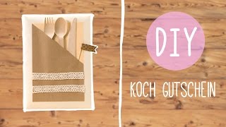 Einladung zum Essen – DIY KochGutschein [upl. by Eirret]