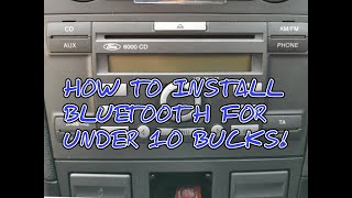 How to install Bluetooth module into a radio AUX input for under 10 [upl. by Sparky]