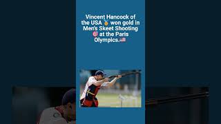 Vincent Hancock of USA Won gold medal in Mens Skeet Shooting at Paris Olympics olympics2024 [upl. by Eimmas694]