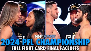 2024 PFL Championship Full Card Faceoffs for Six 1 Million Title Fights [upl. by Averill]