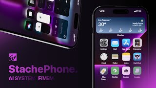 StachePhone iPhone 15 Pro Max Siri AI Features Fivem Phone Script [upl. by Erbe634]