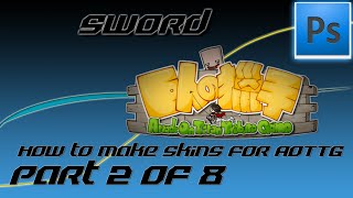 How to make sword skin  How to make skins for AOTTG  Part 2 of 8 [upl. by Anett242]