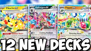 12 NEW Surging Sparks Decks With Decklists [upl. by Ylelhsa]