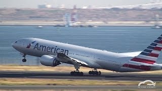 さようならアメリカン航空！羽田便最後の離陸！American Airlines B777200ER [upl. by Gun22]