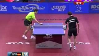 FN Xu Xin vs BOLL Timo 4  2011 Qatar Open [upl. by Liban]