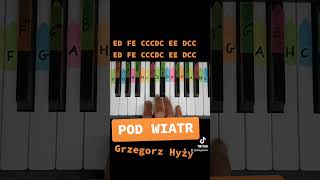 Pod wiatr  Grzegorz Hyży piano tutorial jak zagrać na pianinie pianotutorial pianino piano [upl. by Cathyleen]