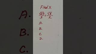 Simplifying ExpressionFind Xalgebrashortsmathstrickseducationmathequation youtubeshorts [upl. by Krispin681]