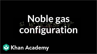 Noble gas configuration  Electronic structure of atoms  Chemistry  Khan Academy [upl. by Acirne345]