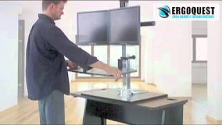 Desktop Sit Stand Workstation [upl. by Bamby]