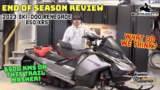 2023 SkiDoo Renegade XRS 850  End of season review  6500 kms of trail mashing heaven [upl. by Zednanref343]