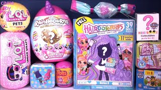 Hairdorables 3 LOL Surprise DOLLS Toys Unboxing PETS RainBoCoRnS Under Wraps [upl. by Nylarat]