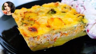 Вкусный СЫТНЫЙ ОБЕД Картофельная ЗАПЕКАНКА с Фаршем Рецепт  Кулинарим с Таней [upl. by Kizzee]