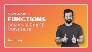 A Level Math P1  Functions  Domain and Range Continued [upl. by Aiset356]