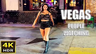 Las Vegas Nightlife  Fremont Street People Watching  August 2024 [upl. by Taryne934]