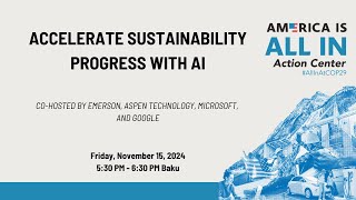 Accelerate Sustainability Progress with AI [upl. by Eyks850]