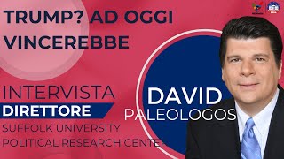 Lintervista a David Paleologos direttore dellistituto di sondaggi della Suffolk University [upl. by Ydnyc208]