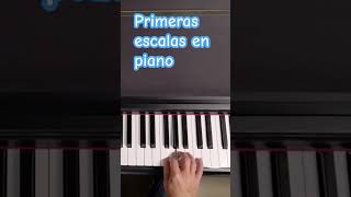 Primeras escalas en piano piano pianotutorial escalaspiano [upl. by Misak]