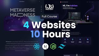 10Hour Masterclass Develop 4 React Web Apps amp Jumpstart Your Dev Career [upl. by Biancha]