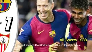 Pablo Torre Free Kick Goal vs Sevilla Pablo Torre Double Goal Barcelona vs Sevilla 51 Highlights [upl. by Nirrek]