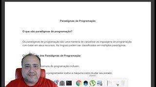 005  O Que É um PARADIGMA DE PROGRAMAÇÃO E TIPOS DE PARADIGMAS [upl. by Boor330]