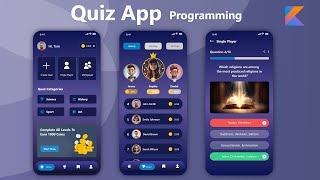 Quiz App Android Studio Kotlin Project tutorial  Quiz App Kotlin Programming [upl. by Nylyrehc68]