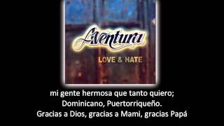 Aventura  Aventura song lyric  letra [upl. by Olwena]