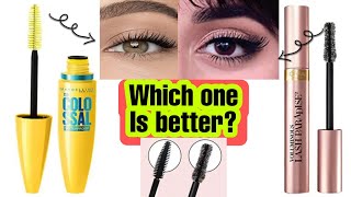 Loreal Lash Paradise waterproof Mascara vs Maybelline Colossal Waterproof Mascara Which is better [upl. by Berardo]