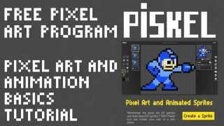 How to Use the Free Program Piskel to Make Pixel Art and Animation Basic Tutorial by PXLFLX [upl. by Anstice]