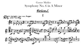 Mahler Symphony No6 quotTragicquot【1st Violin】A minor sheet music [upl. by Enialehs]