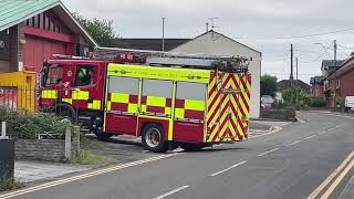 South Wales fire amp rescue caldicot arriving at caldicot fire station [upl. by Delija936]