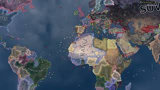 The German Soviet Italian alliance  Hoi4 Timelapse [upl. by Naitsirhc]