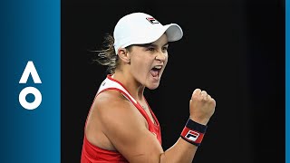 Ashleigh Barty v Aryna Sabalenka match highlights 1R  Australian Open 2018 [upl. by Anerres]