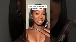 FENTY GLOSS BOMB HEAT HOT CHOCOLIT shortsmaschallenge [upl. by Mcarthur]