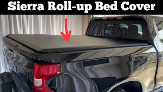 2019  2022 GMC Sierra  How To Install Soft Rollup Tonneau Bed Cover Cheap amp Easy DIY [upl. by Ociram]