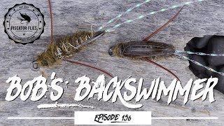 Tying Bobs Backswimmer Stillwater Fly Pattern  EP 156 PF PiscatorFlies [upl. by Placida840]