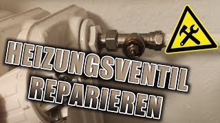 Heizungsventil wieder gangbar machen  Heizkörper reparieren  Thermostat [upl. by Margreta]