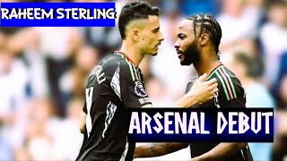 RAHEEM STERLING DEBUT FOR ARSENAL [upl. by Raffaj]