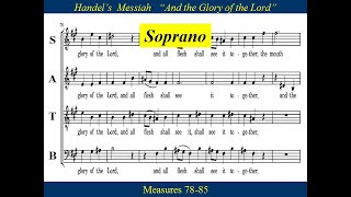 4 Handel Messiah Part 1  And The Glory  Soprano [upl. by Nyret667]