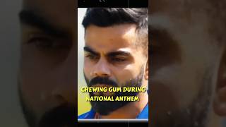 Virat Kohli ने साल 2022 में National Anthem के दौरान Chewing Gum खाई Social Media पर हुए Trolled [upl. by Viddah]