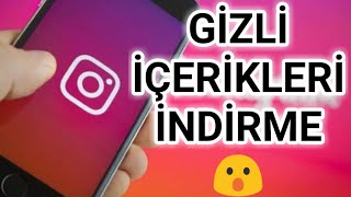 Instagram Gizli Hesaptan Video İndirme Mobil Nasıl Yapılır [upl. by Erfert]