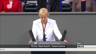 Erika Steinbach  Wir haben keine Kanzler Demokratie  Letzte Rede im Bundestag [upl. by Brockwell162]