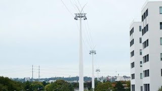 Câble C1 La première ligne de téléphérique dIledeFrance prend son envol [upl. by Savage]