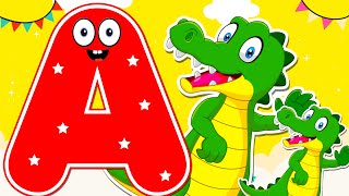 Alphabet Animals  Phonics Song  ABC Animals  Alphabet Songs for Kids  Learn Engilsh  Tiny stars [upl. by Edieh]