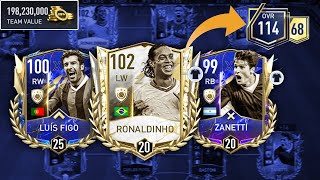 200M WORTH MASSIVE SQUAD UPGRADE  114 RATED SQUAD  FIFA MOBILE 22 [upl. by Leckie]